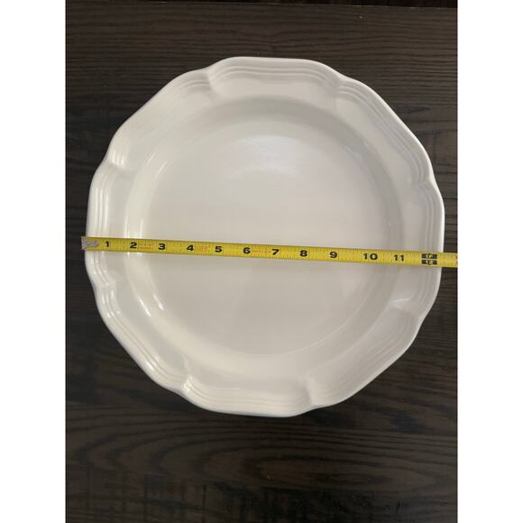 Mikasa French Countryside 12” White Stoneware Dinner Plate - Picture 6 of 8